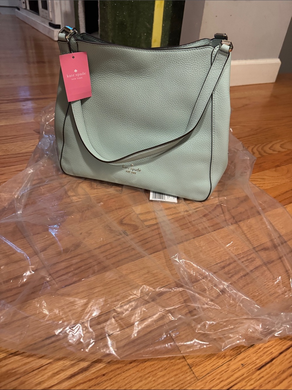 kate spade Seawater Pebbled Leather Shoulder Bag